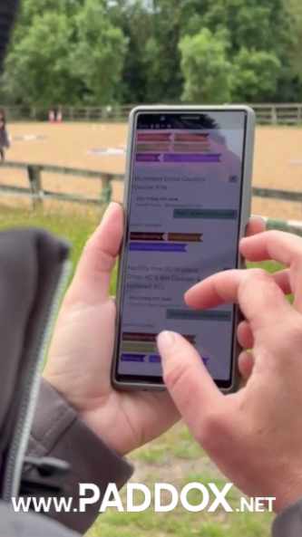 Paddox events search in action on the move